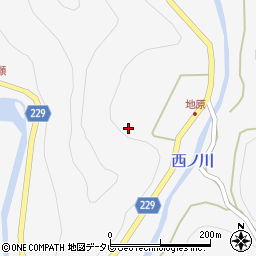 奈良県吉野郡下北山村上桑原269周辺の地図