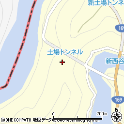 土場隧道周辺の地図