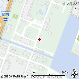 山口県下関市長府港町周辺の地図