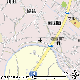 徳島県小松島市日開野町破閑道66-74周辺の地図