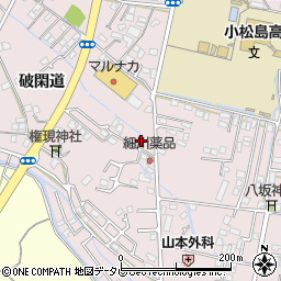 徳島県小松島市日開野町破閑道42周辺の地図