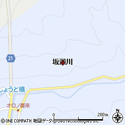 徳島県名西郡神山町鬼籠野坂瀬川周辺の地図