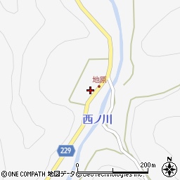 奈良県吉野郡下北山村上桑原276周辺の地図