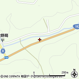 徳島県三好市池田町佐野影周辺の地図