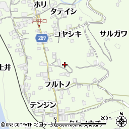 徳島県三好市池田町中西コヤシキ963周辺の地図