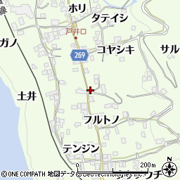 徳島県三好市池田町中西コヤシキ976-4周辺の地図