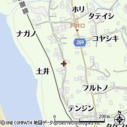 徳島県三好市池田町中西コヤシキ375周辺の地図