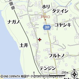 徳島県三好市池田町中西コヤシキ997周辺の地図