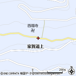 徳島県美馬郡つるぎ町貞光家賀道上周辺の地図