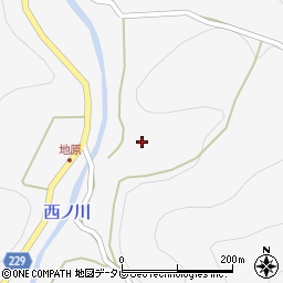 奈良県吉野郡下北山村上桑原1348周辺の地図