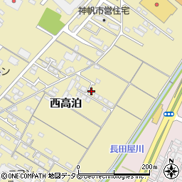 山口県山陽小野田市西高泊1295-42周辺の地図