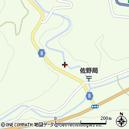 徳島県三好市池田町佐野高毛605周辺の地図