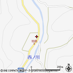 奈良県吉野郡下北山村上桑原386周辺の地図