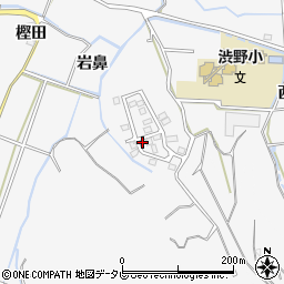 徳島県徳島市渋野町岩鼻周辺の地図
