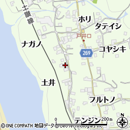 徳島県三好市池田町中西コヤシキ369周辺の地図