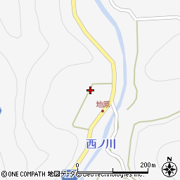 奈良県吉野郡下北山村上桑原379周辺の地図