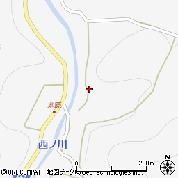 奈良県吉野郡下北山村上桑原1244周辺の地図