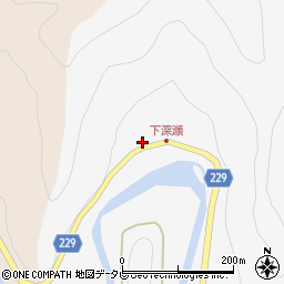 奈良県吉野郡下北山村上桑原26周辺の地図