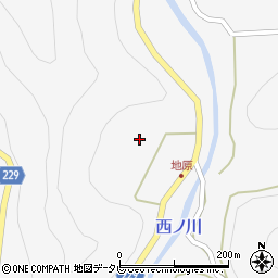 奈良県吉野郡下北山村上桑原344周辺の地図