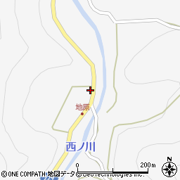奈良県吉野郡下北山村上桑原511周辺の地図