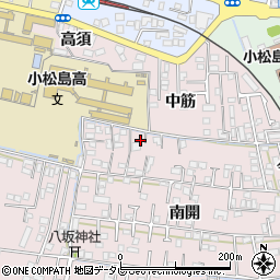 徳島県小松島市小松島町南開周辺の地図