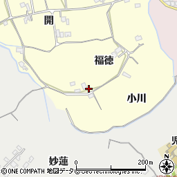 徳島県小松島市前原町福徳周辺の地図