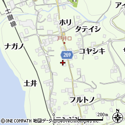 徳島県三好市池田町中西コヤシキ1006周辺の地図