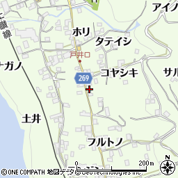 徳島県三好市池田町中西コヤシキ1004周辺の地図
