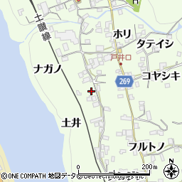 徳島県三好市池田町中西コヤシキ368周辺の地図