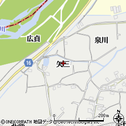 徳島県小松島市田浦町矢三周辺の地図