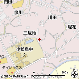徳島県小松島市日開野町（三反地）周辺の地図