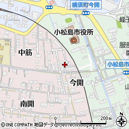 徳島県小松島市小松島町今開周辺の地図