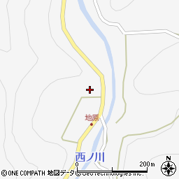 奈良県吉野郡下北山村上桑原376周辺の地図
