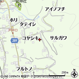 徳島県三好市池田町中西コヤシキ995周辺の地図