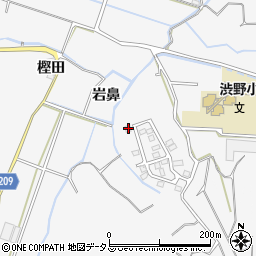 徳島県徳島市渋野町岩鼻52周辺の地図
