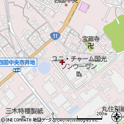 愛媛県四国中央市川之江町834-1周辺の地図