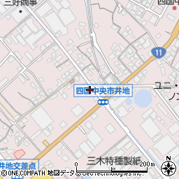 愛媛県四国中央市川之江町299周辺の地図