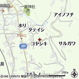 徳島県三好市池田町中西コヤシキ1035周辺の地図