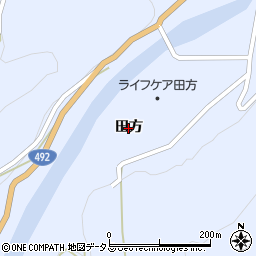 徳島県美馬市穴吹町口山（田方）周辺の地図