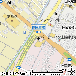 トヨタカローラ山口　小野田店周辺の地図