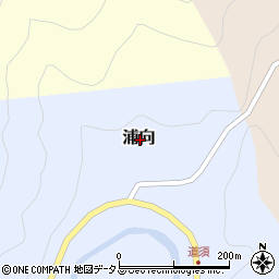 奈良県吉野郡下北山村浦向周辺の地図