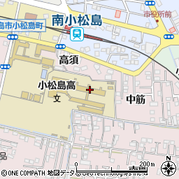 徳島県立小松島高等学校周辺の地図