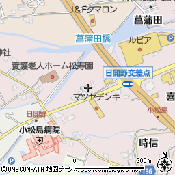 徳島県小松島市日開野町勝久周辺の地図