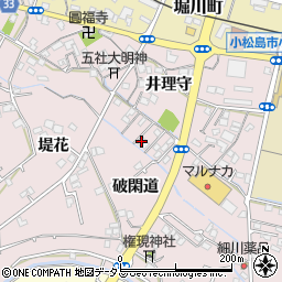 徳島県小松島市日開野町破閑道32-7周辺の地図