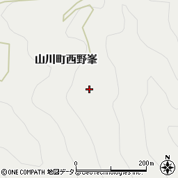 徳島県吉野川市山川町西野峯48周辺の地図