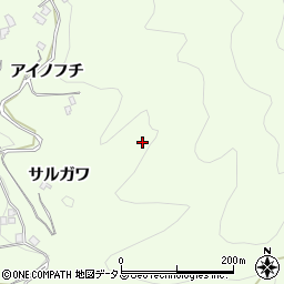 徳島県三好市池田町中西ナカサコ周辺の地図