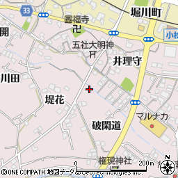 徳島県小松島市日開野町破閑道28周辺の地図