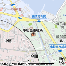 小松島市役所周辺の地図