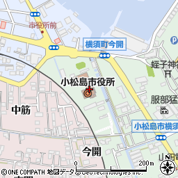 小松島市役所周辺の地図