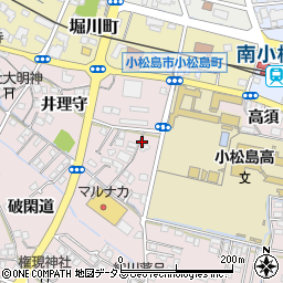 徳島県小松島市日開野町（高須）周辺の地図